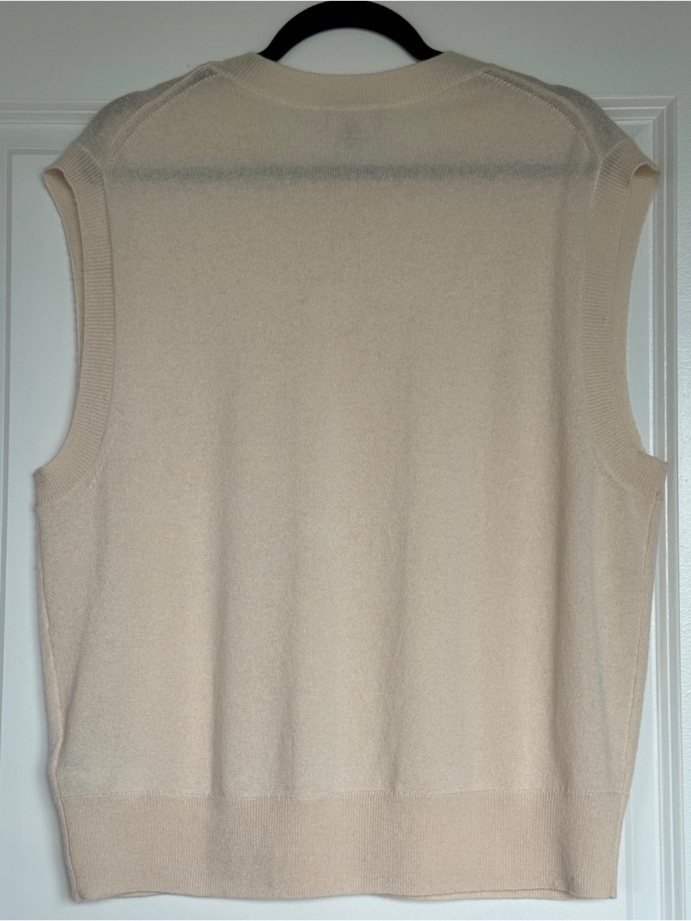 NWT! J. CREW Women’s 100% Cashmere relaxed sweater-vest hthr muslin large CM660 - Picture 5 of 11